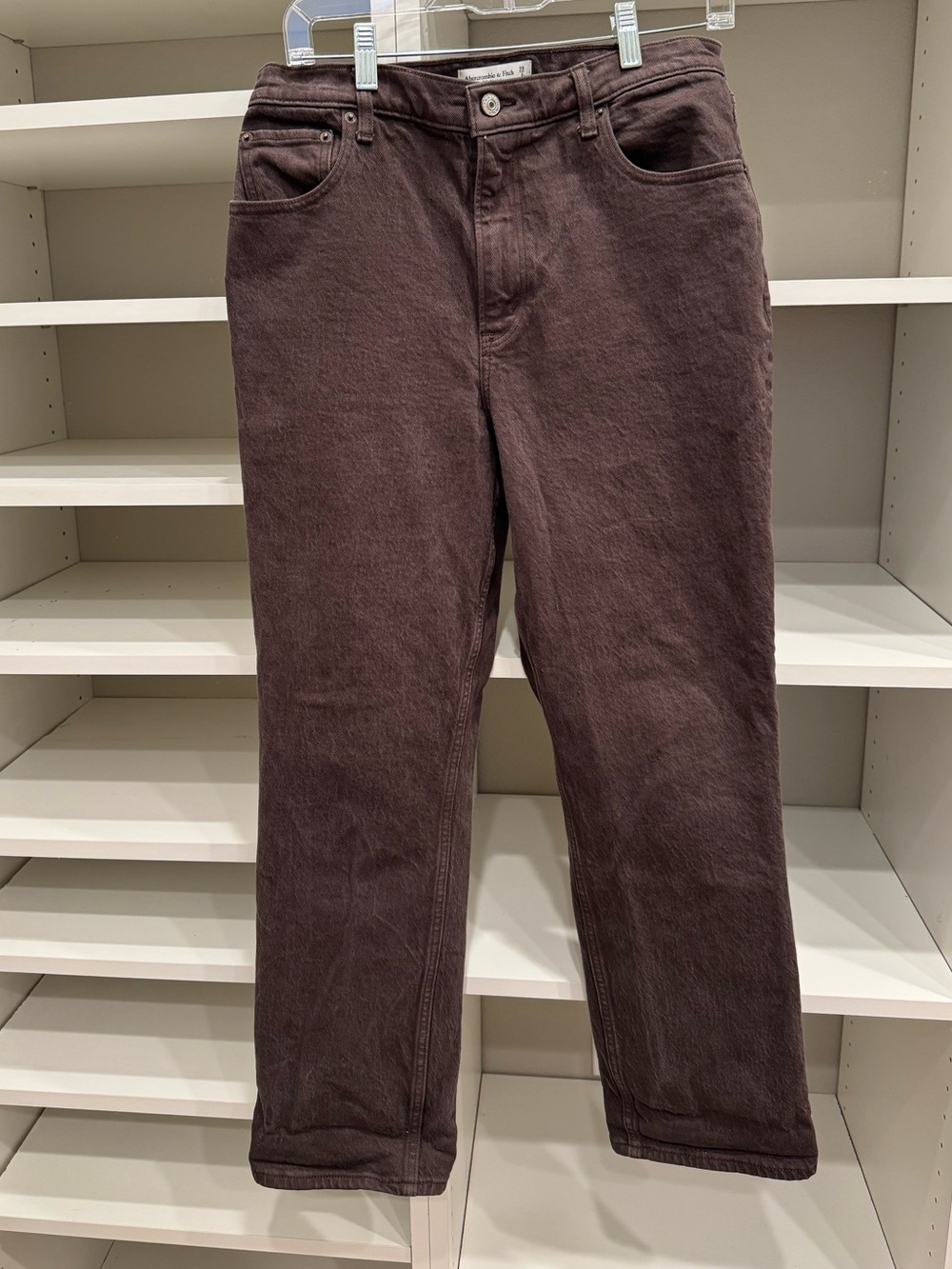 Abercrombie & Fitch The 90’s Straight Ultra High Rise Brown Jeans-Size 29/8
